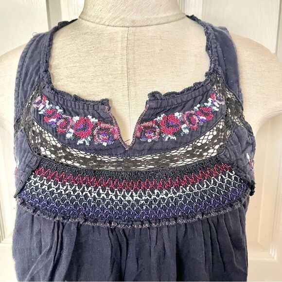 Free People embroidered beaded tank top - Picture 4 of 10